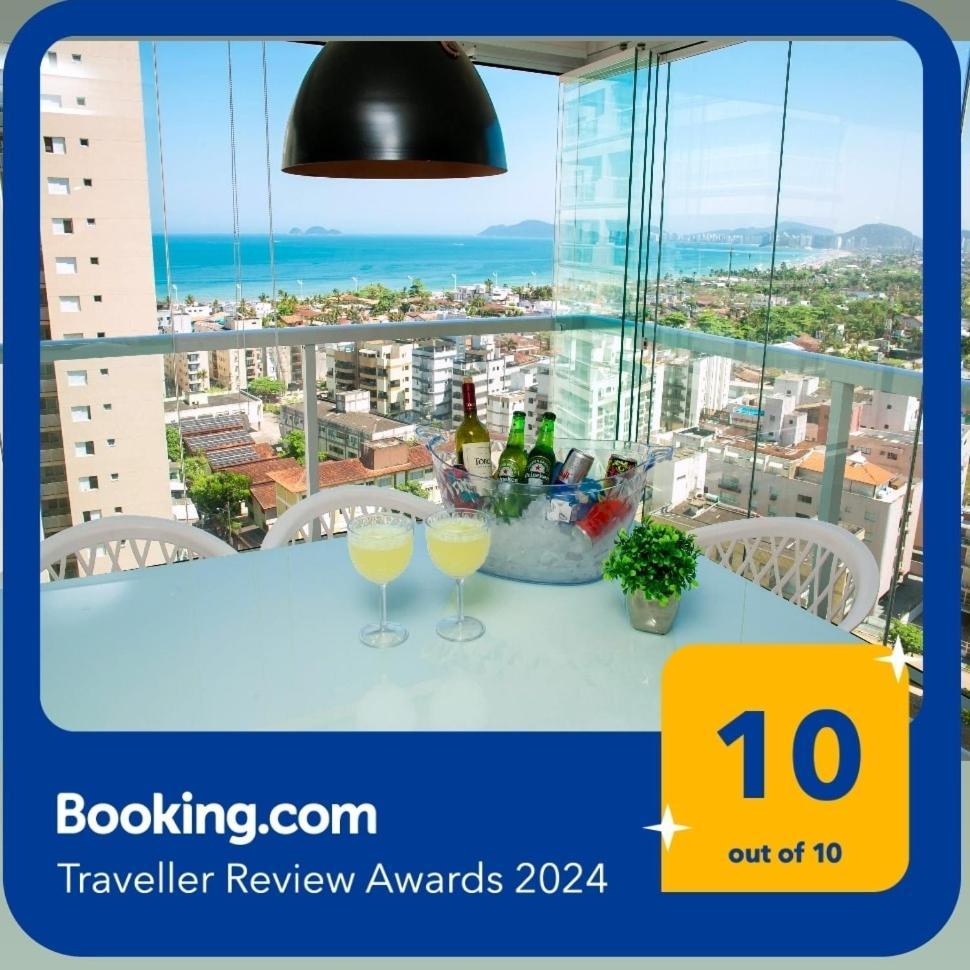 Apartamento Sol Dourado Vista Mar Guaruja Enseada Luaran gambar